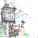 Balcon en fer forgé