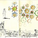 Zelliges et vue depuis le Café de France