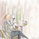 Deux carnettistes à Paris