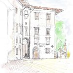 Passage sur une place