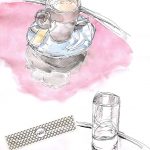 Verre et tasse de café