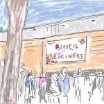 La foule à l'entrée