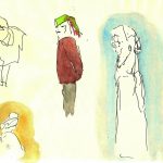 Tibétaines en coiffes et longues jupes