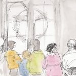 Touristes dans la Cathédrale