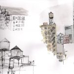 Citernes à eau sur les toits