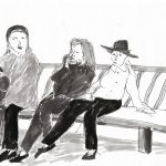 Trois femmes sur un banc