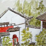 Wu Wei Si, temple au-dessus de Dali