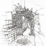 Porte en fer forgé, Songpan