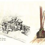 Ornements de toits, et les éternels balais...