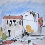 Façade à la tache jaune