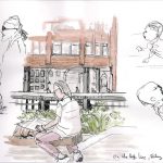 Promeneurs sur le High Line