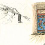 Les pentes aiguës de la montagne