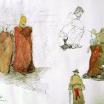 Moines, touristes et pèlerins