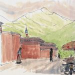 En bordure de la lamaserie