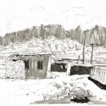 Bajiao, cité en ruines aux environs de Xiahe