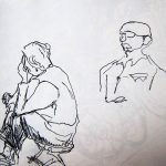 Spectateurs des musiciens, au pars Cui Hu