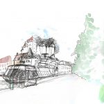 Bateau de croisière au port