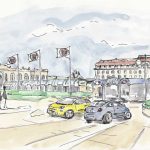 Fiat 500 à Deauville