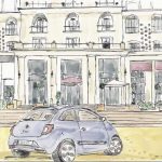 Fiat 500 à Deauville (Hôtel Royal)