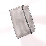 Carnet Couverture noire souple, pages blanches