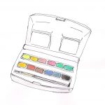 Small Travel-size Watercolor Box